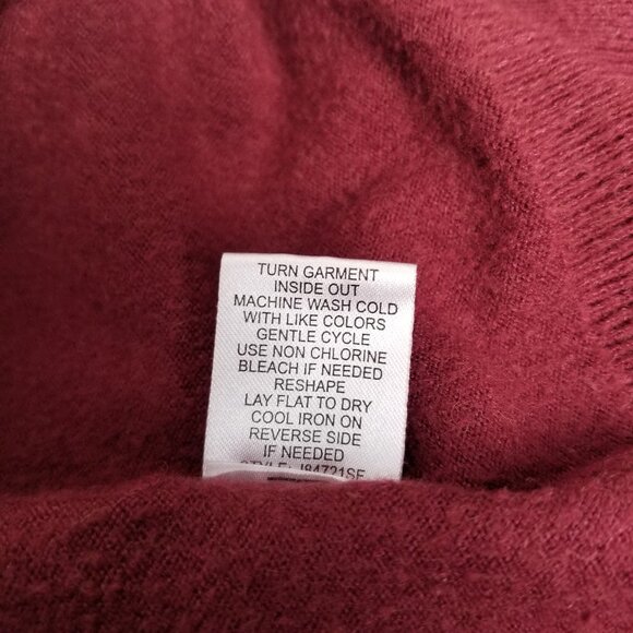 Love Ellie Sweater M Burgundy Crossback Detail Boat Neck Minimalist - Picture 7 of 10